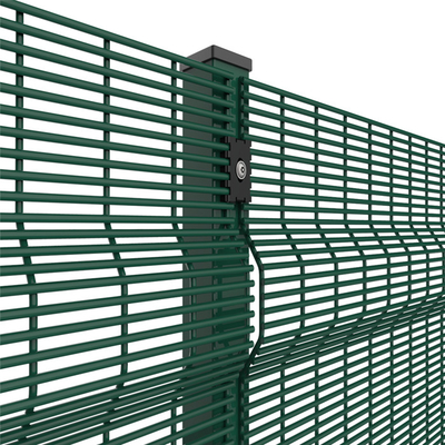 40x60x2mmを曲げる編むRAL 6005の深緑色3D塀のパネルの三角形