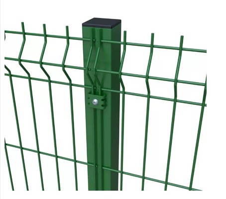 角目の溶接された3d金網の塀のモモのタイプ コラムの反盗難監視柵