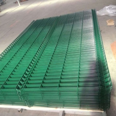 Anping TLWYの良質の中国の工場3D庭の塀のパネルのモモのポストが付いている曲線の溶接された金網の塀