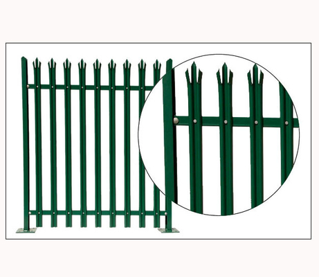 ポリ塩化ビニールを囲う100*100mm 80*80mmの金属の柵は庭の塀OEM ODMに塗った