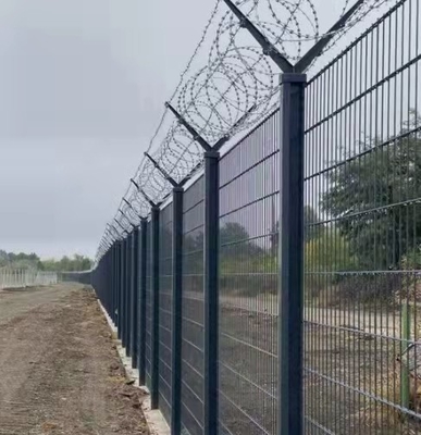 1.2m 1.8m 2.0mの有刺鉄線の塀を囲う二重ワイヤー空港の保安